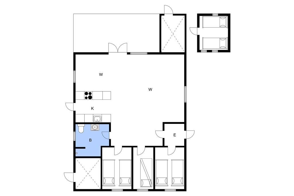 Indretning 1-3 Sommerhus M64219, Prokyonvej 11, DK - 5500 Middelfart