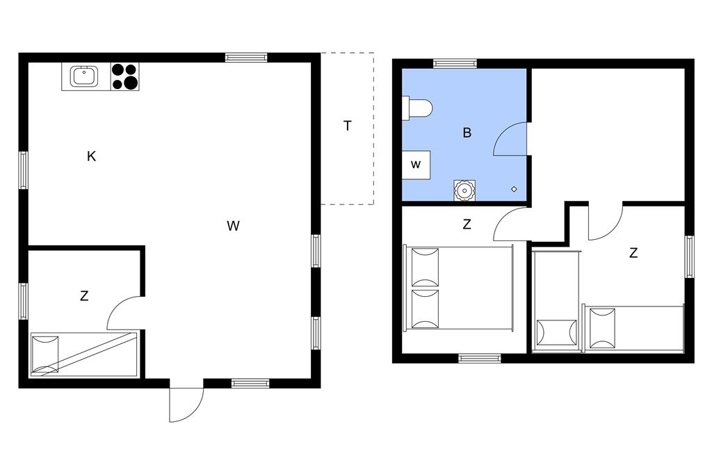 Indretning 1-11 Sommerhus 0368, Vestergade 159, DK - 6792 Rømø