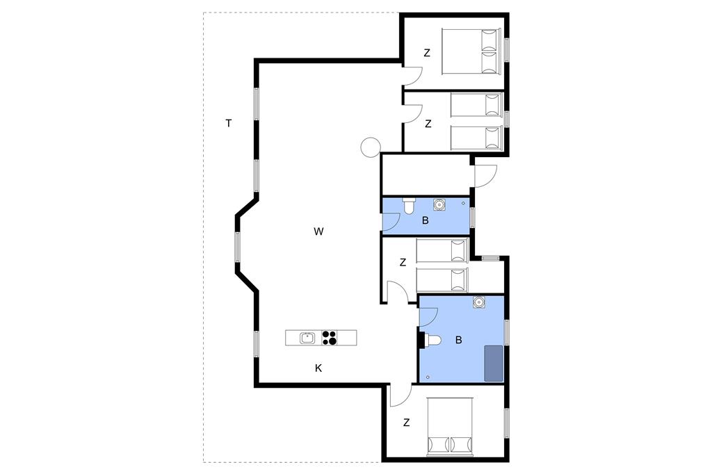 Interieur 1-11 Vakantiehuis 0390, Lyngvejen 45 A 45, DK - 6792 Rømø