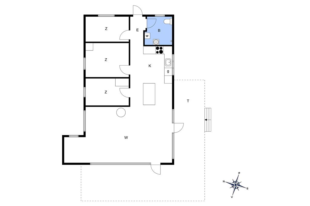 Indretning 1-174 Sommerhus M11002, Sneppevejen 16, DK - 4872 Idestrup