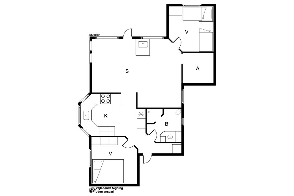 Indretning 1-19 Sommerhus 30413, Bogfinkevej 105, DK - 8300 Odder