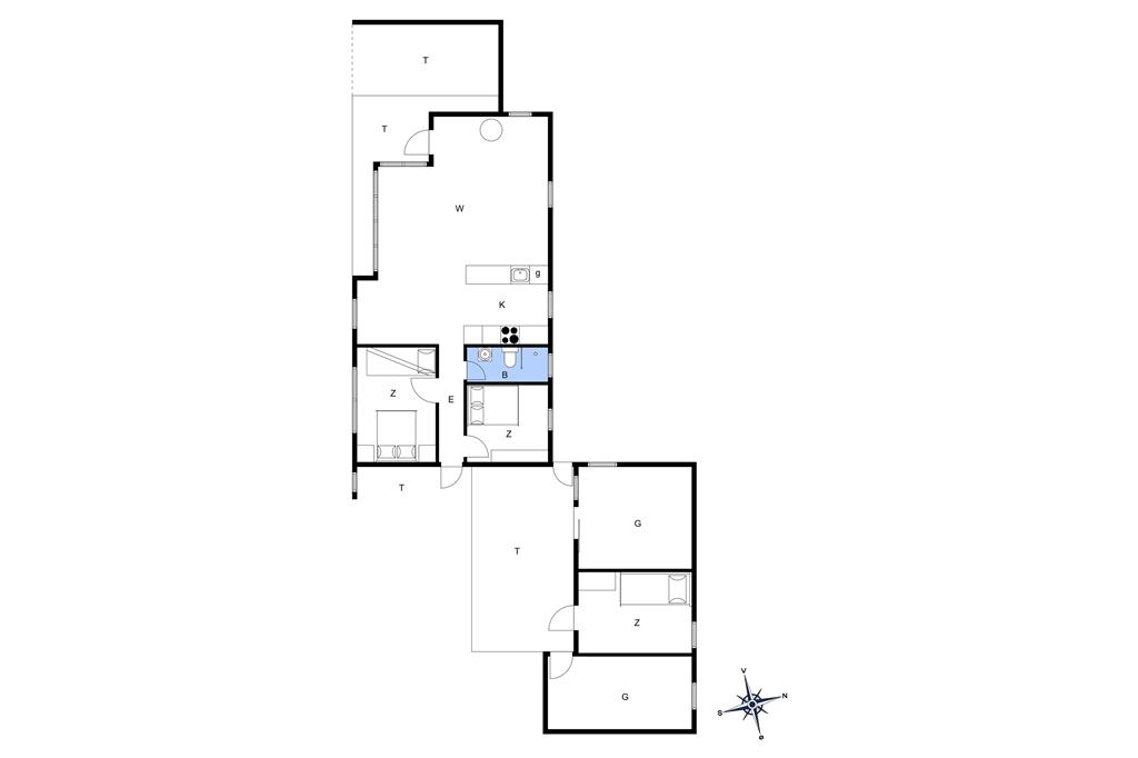 Indretning 1-178 Sommerhus LN1458, Konkylievej 13, DK - 9800 Hjørring
