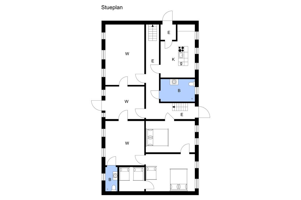 Indretning 1-3 Sommerhus F50340, Delken 24, DK - 6000 Kolding