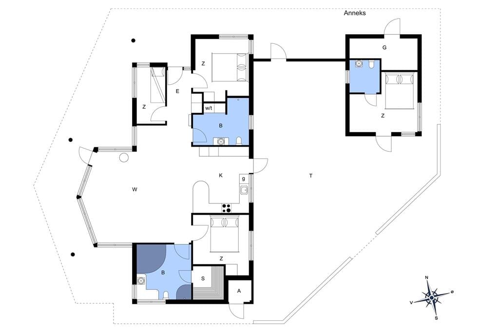 Indretning 1-177 Sommerhus LK1829, Toftevej 48, DK - 9480 Løkken