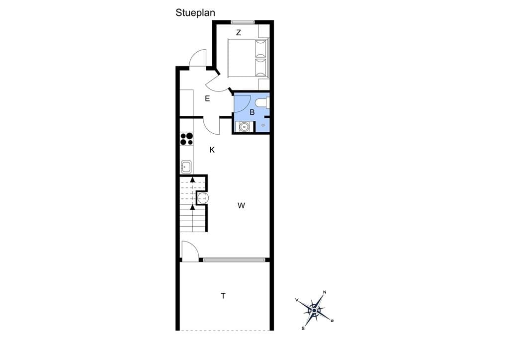 Indretning 18-173 Sommerhus BV160, Fyrvej 26, DK - 6857 Blåvand