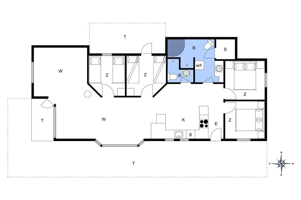 Indretning 1-172 Sommerhus JB126, Tyttebærstien 48, DK - 9690 Fjerritslev