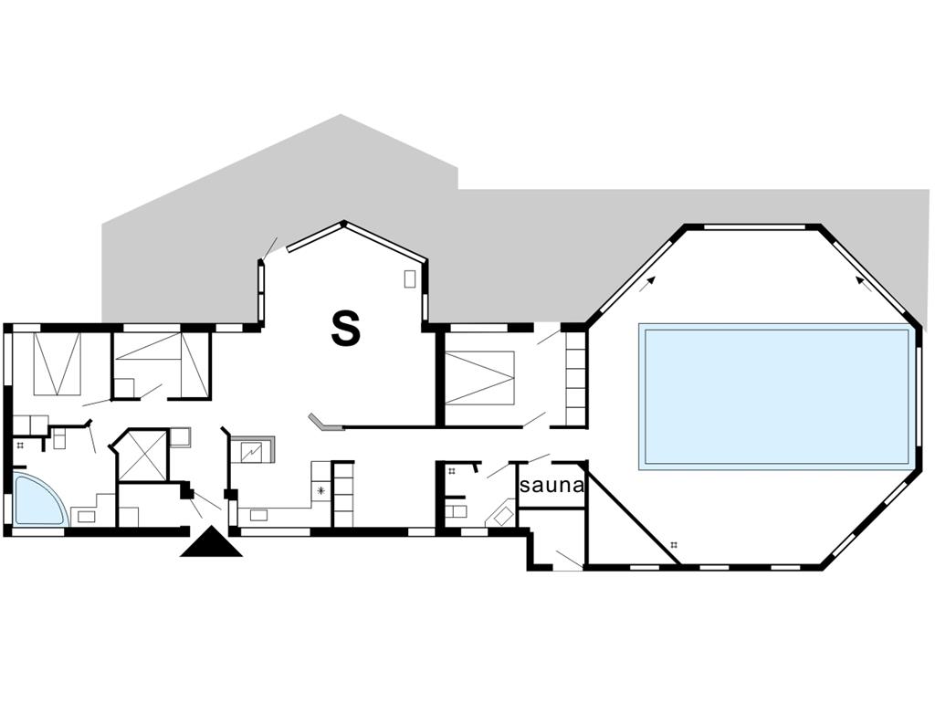Indretning 1-175 Sommerhus 80608, Knudehus 51, DK - 7570 Vemb
