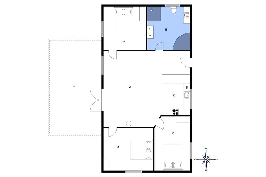 Indretning 1-13 Sommerhus 467, Gunhildsvej 18, DK - 7770 Vestervig