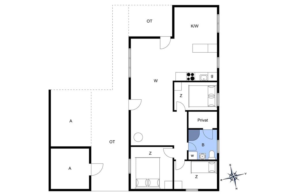 Indretning 1-13 Sommerhus 741, Klemsvej 29, DK - 7700 Thisted