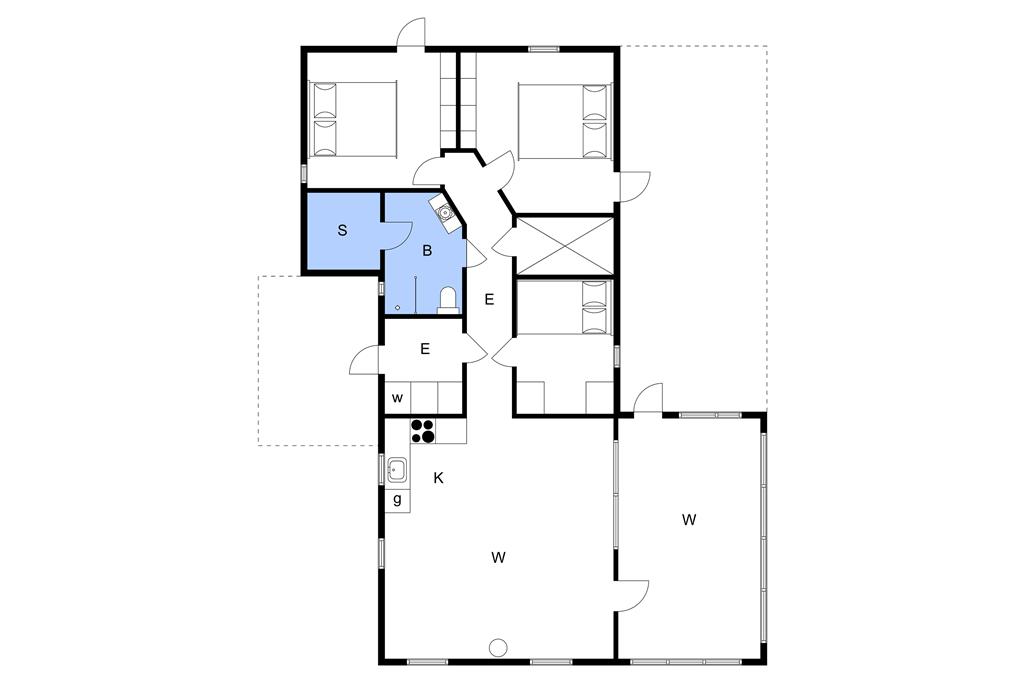 Indretning 1-3 Sommerhus F50364, Sildestien 3, DK - 6430 Nordborg