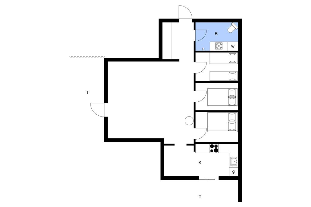 Indretning 1-22 Sommerhus C11061, Prammen 7, DK - 6893 Hemmet
