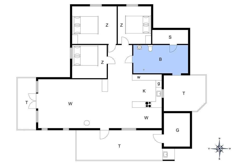 Innenausstattung 1-13 Ferienhaus 533, Fiskervej 153, DK - 7700 Thisted