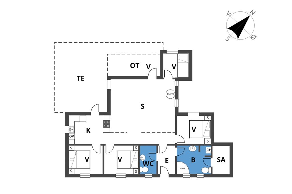 Indretning 1-23 Sommerhus 8478, Lynghøjen 2, DK - 8400 Ebeltoft
