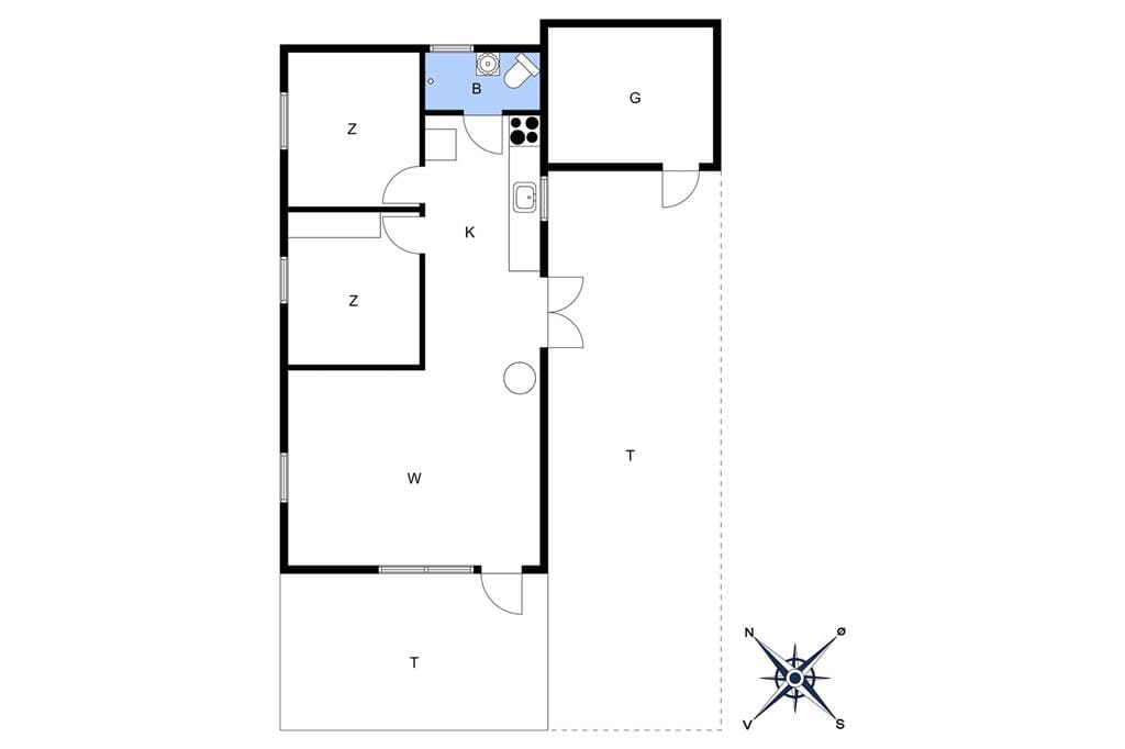 Indretning 1-17 Sommerhus 12249, Bülowsvej 46, DK - 4583 Sjællands Odde