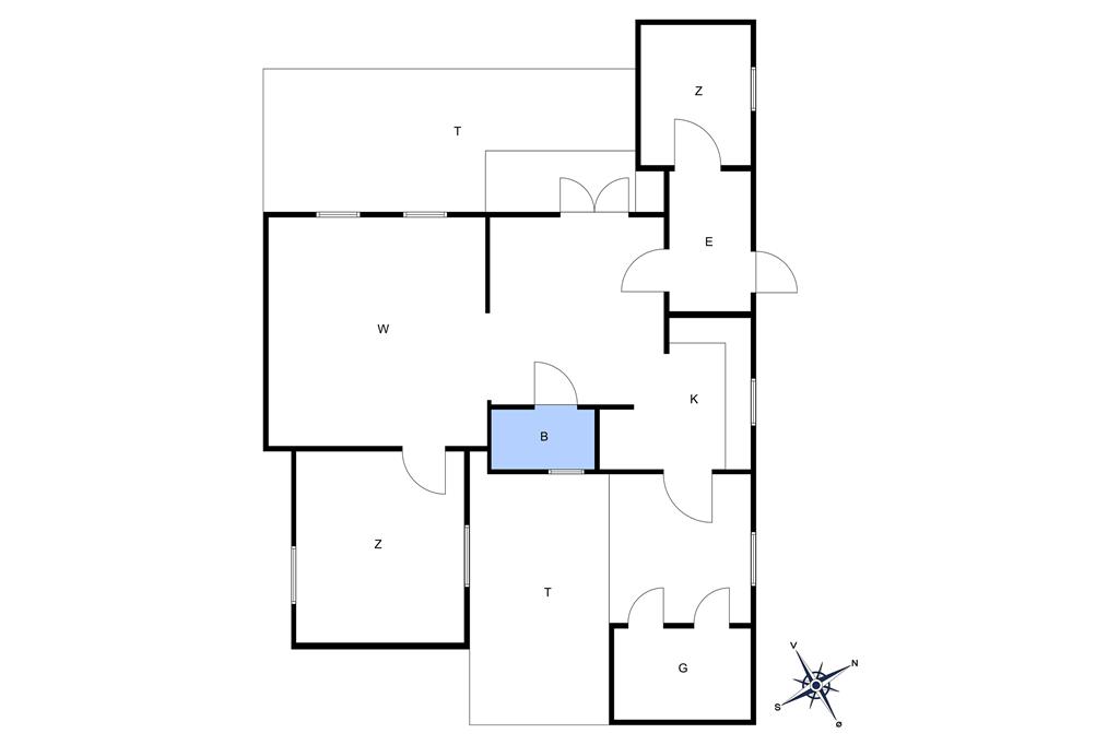 Indretning 1-10 Sommerhus 4712, Boderne 57, DK - 3720 Aakirkeby