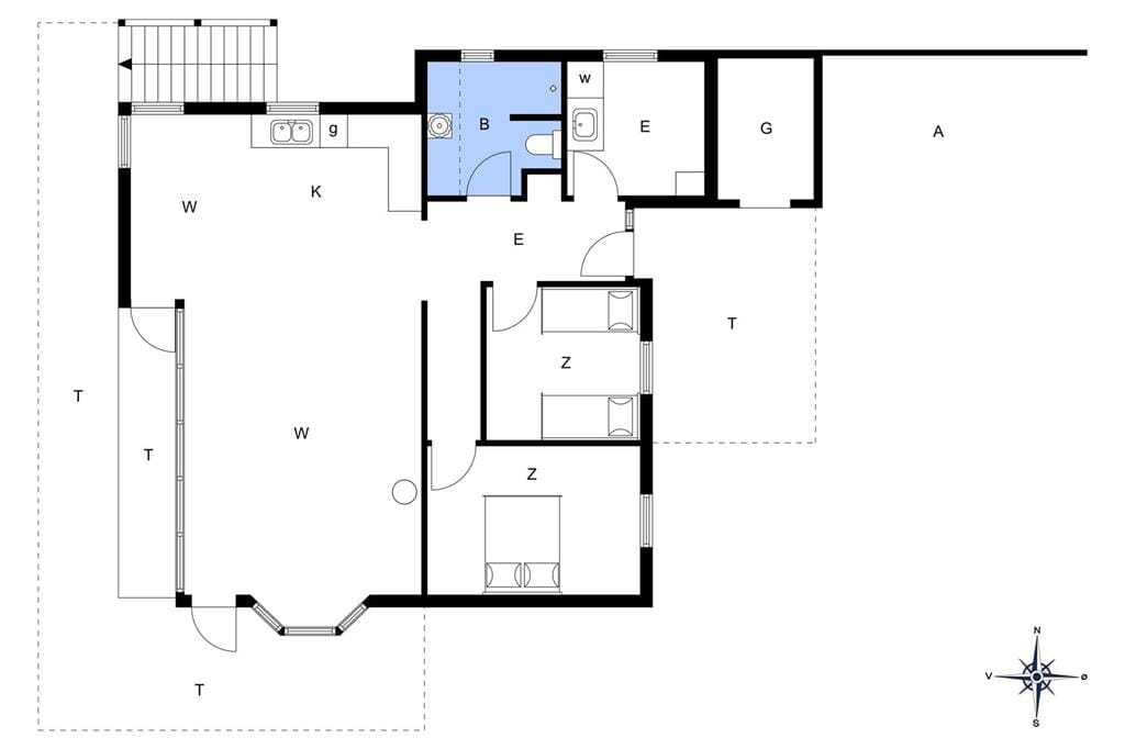 Indretning 20-172 Sommerhus JB872, Nattergalevej 2, DK - 9460 Brovst