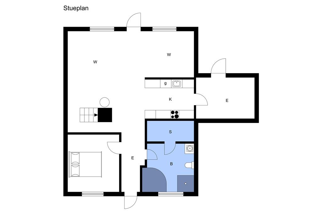 Indretning 1-3 Sommerhus M64355, Strandgårdsvej 191, DK - 5464 Brenderup Fyn