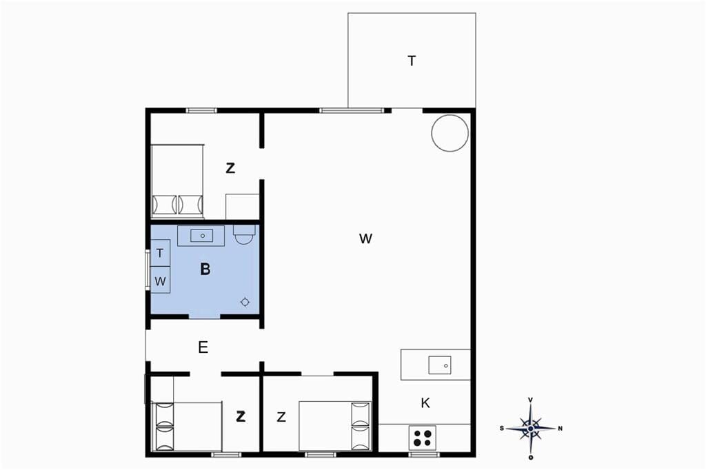 Indretning 1-4 Sommerhus 108, Mågedalen 89, DK - 6950 Ringkøbing