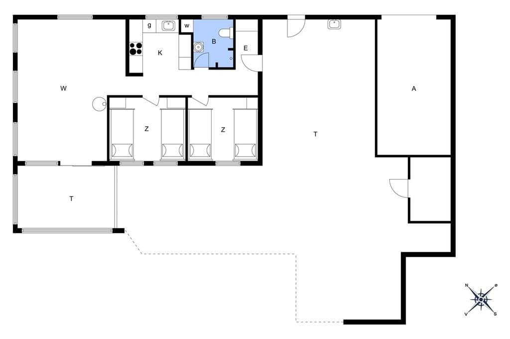 Innenausstattung 1-14 Ferienhaus 1165, Stellavej 2, DK - 9480 Løkken