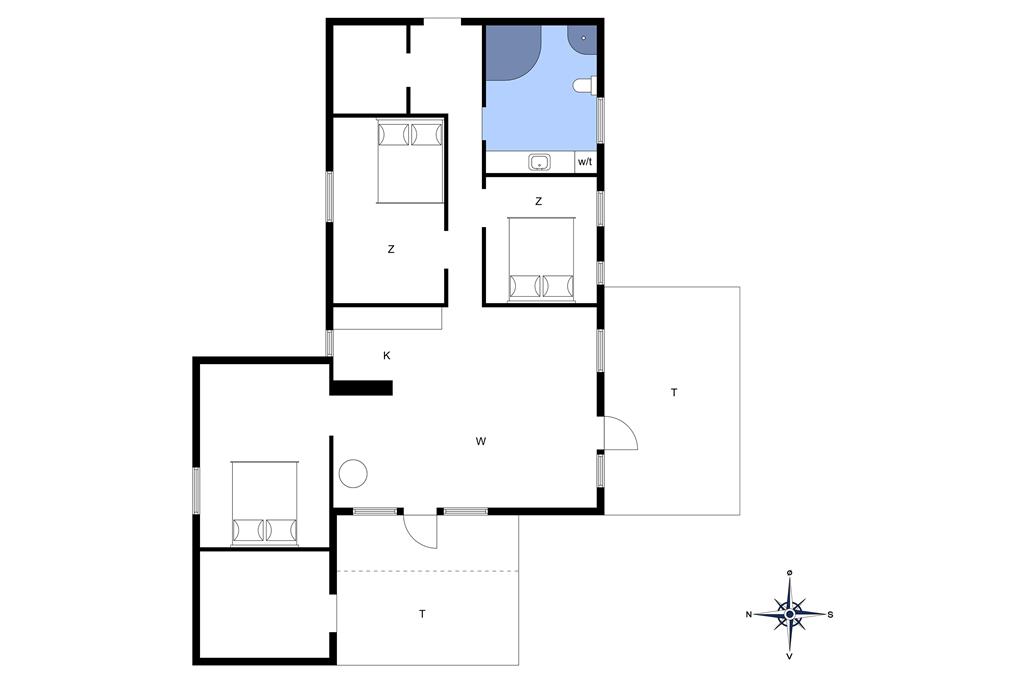 Indretning 1-14 Sommerhus 1412, Vagtelvej 5, DK - 9493 Saltum