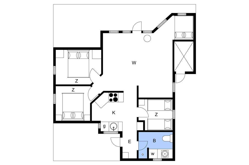 Indretning 1-3 Sommerhus L15018, Lynderup Strand 4, DK - 8832 Skals