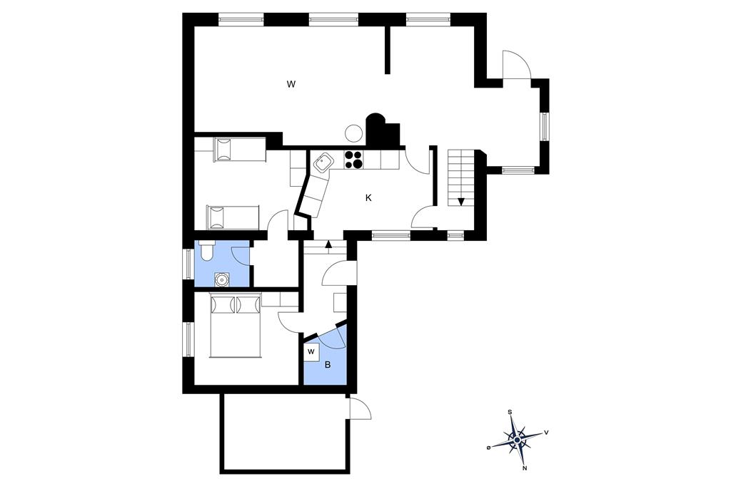 Indretning 1-3 Sommerhus M65010, Fønsskovvej 47, DK - 5580 Nørre Aaby