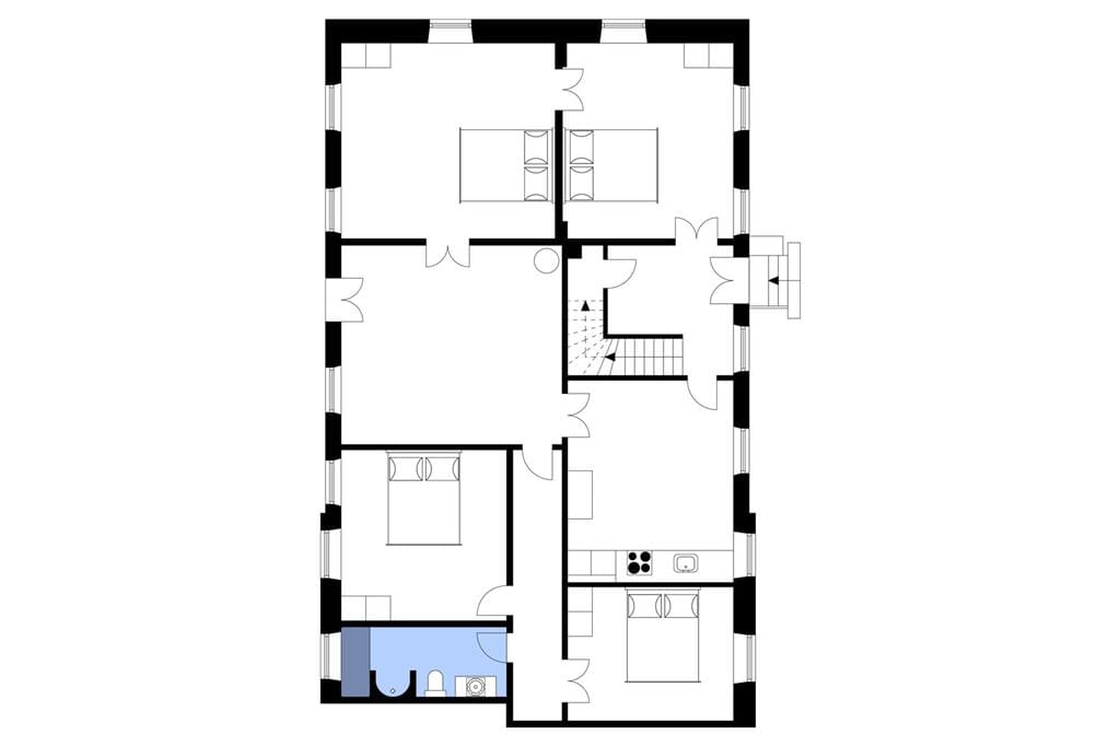 Innredning 1-3 Feirehus F503484, Slotsvej 56, DK - 6510 Gram