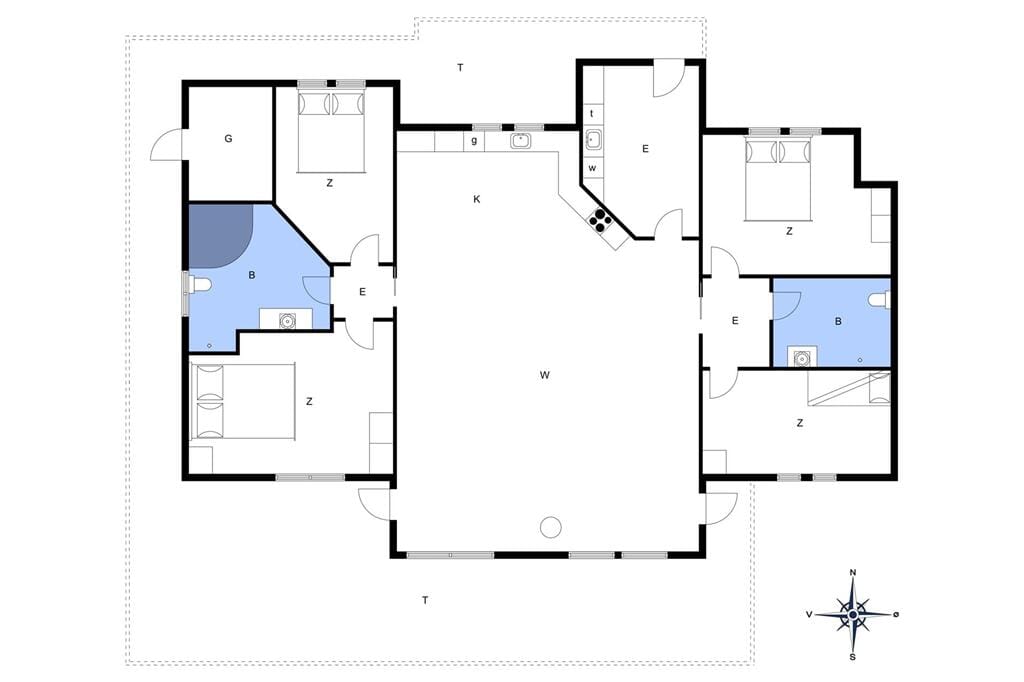 Indretning 1-177 Sommerhus LK221, Mievej 36, DK - 9480 Løkken