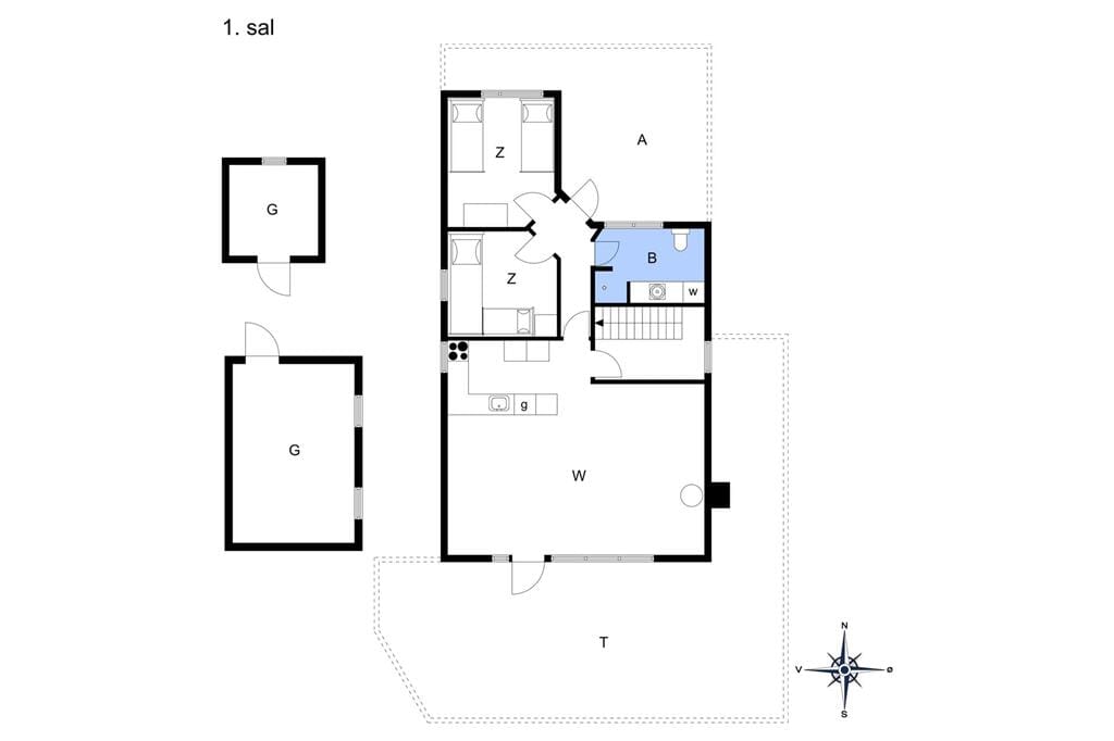 Indretning 1-13 Sommerhus 253, Havbovej 42, DK - 7700 Thisted