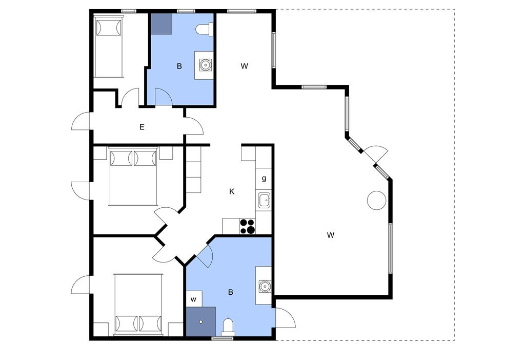 Indretning 1-3 Sommerhus M64271, Skrillinge Strand 100, DK - 5500 Middelfart