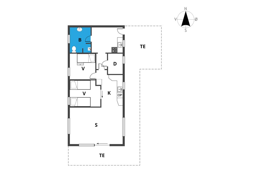 Indretning 1-23 Sommerhus 8463, Østvangen 7, DK - 8400 Ebeltoft