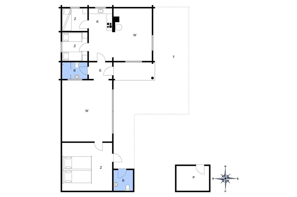 Innenausstattung 1-4 Ferienhaus 515, Sommervej 78, DK - 6960 Hvide Sande