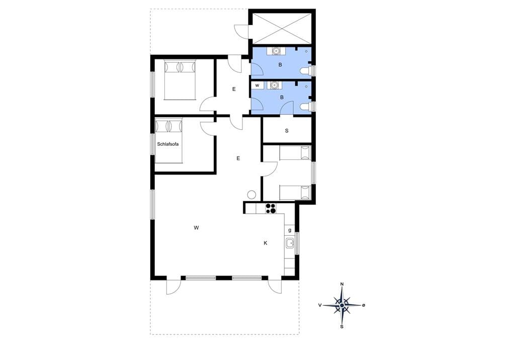Indretning 1-3 Sommerhus L15022, Lynderupvej 3, DK - 8832 Skals