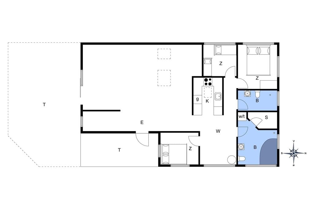 Indretning 1-172 Sommerhus JB578, Hasselvej 57, DK - 9690 Fjerritslev
