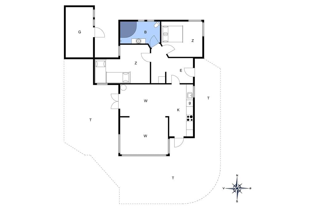 Indretning 1-19 Sommerhus 30604, Ternevej 18, DK - 8300 Odder