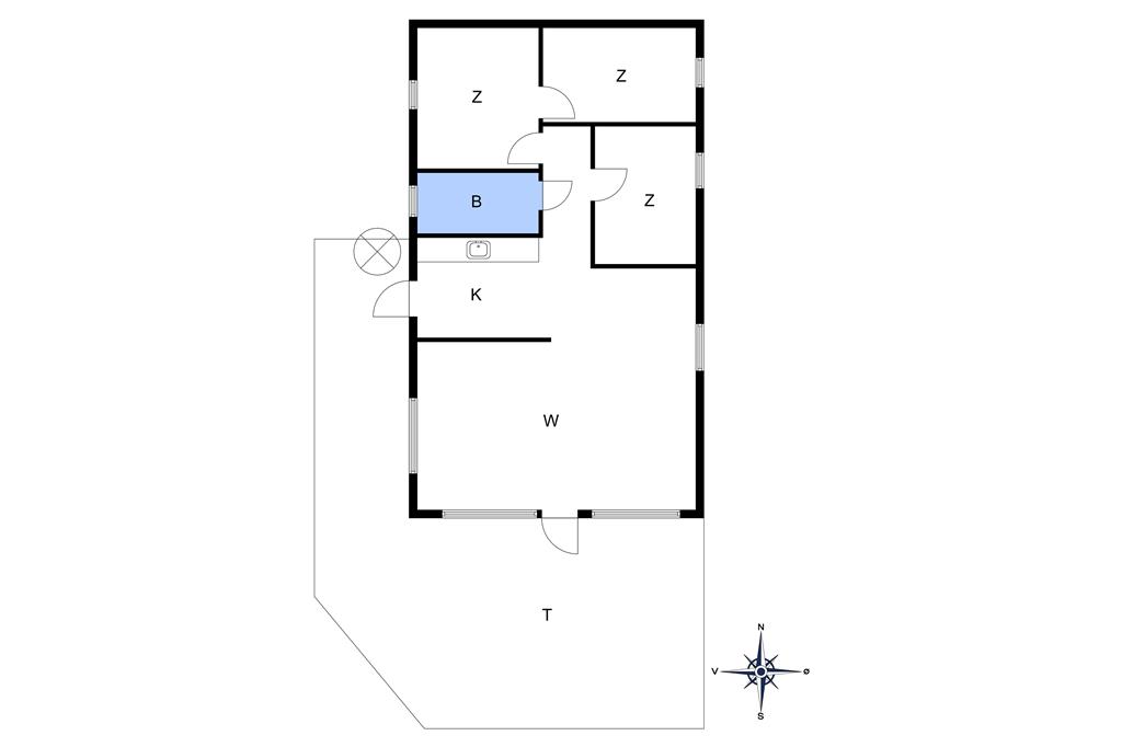 Indretning 1-10 Sommerhus 1309, Fyrreklyngen 17, DK - 3720 Aakirkeby