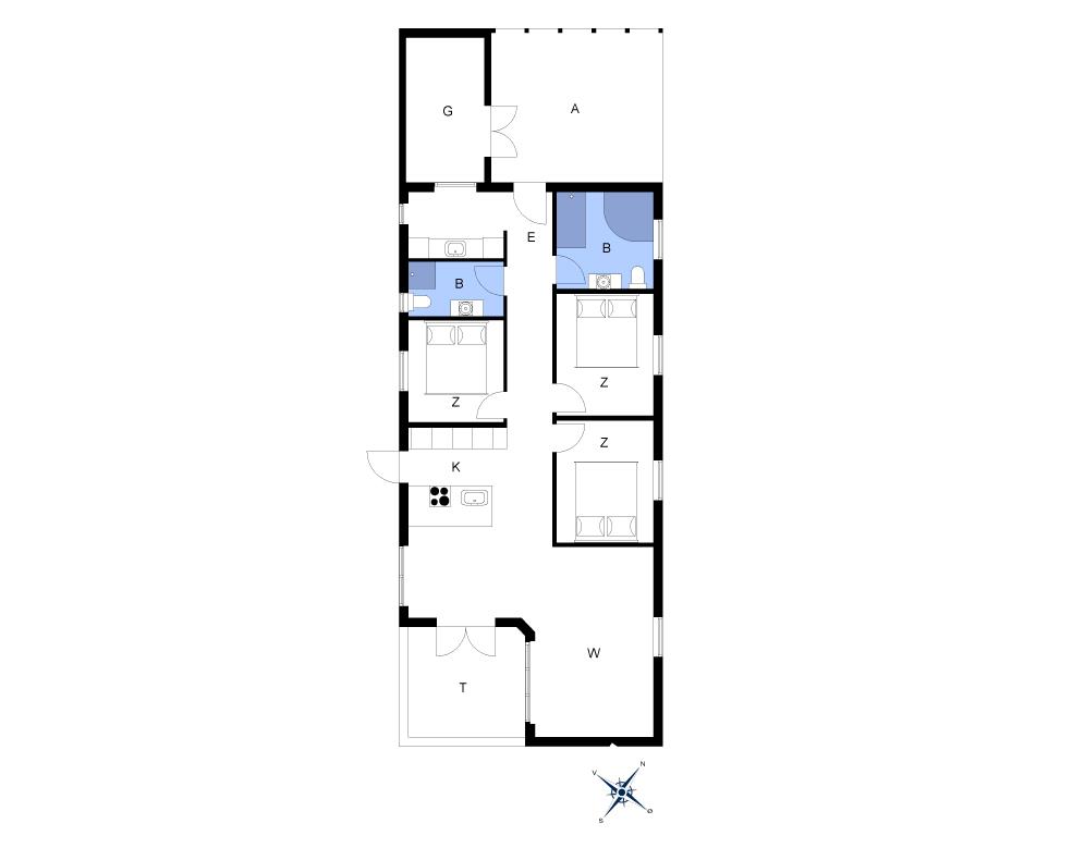 Indretning 1-176 Sommerhus BL1134, Bloksbjerg 17, DK - 9492 Blokhus