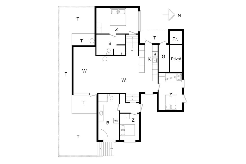 Indretning 1-14 Sommerhus 172, Sætergaardsstien 6, DK - 9492 Blokhus