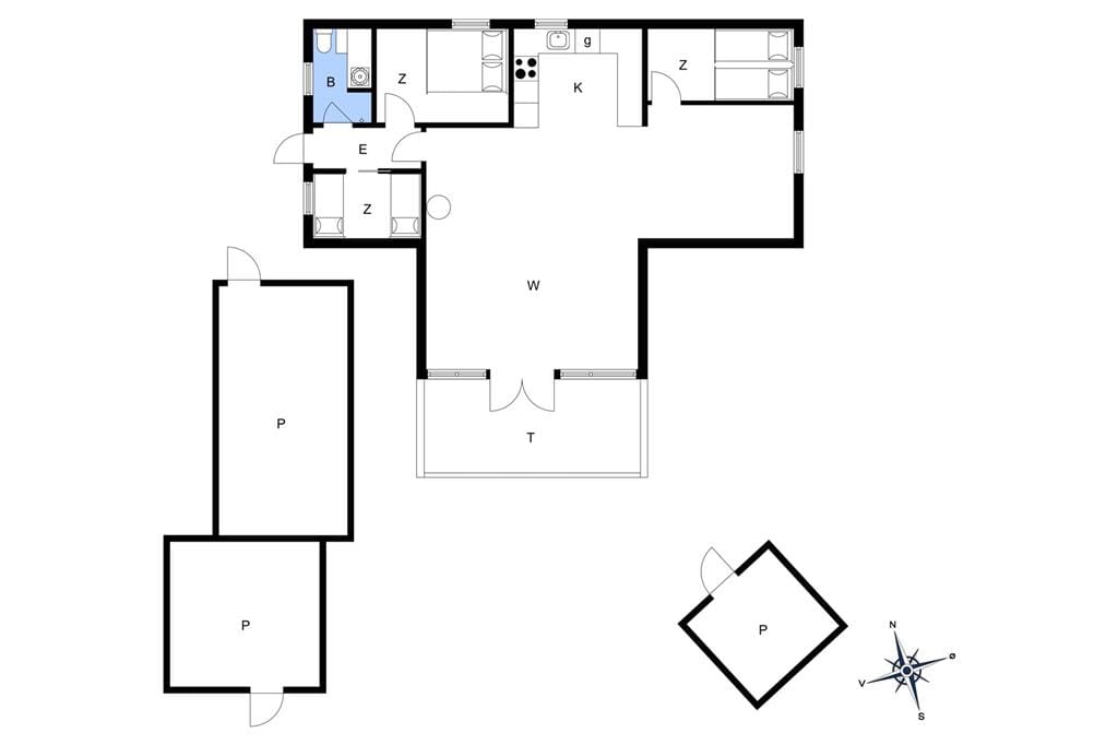Indretning 1-22 Sommerhus C11181, Tues Drøwt 13, DK - 6893 Hemmet