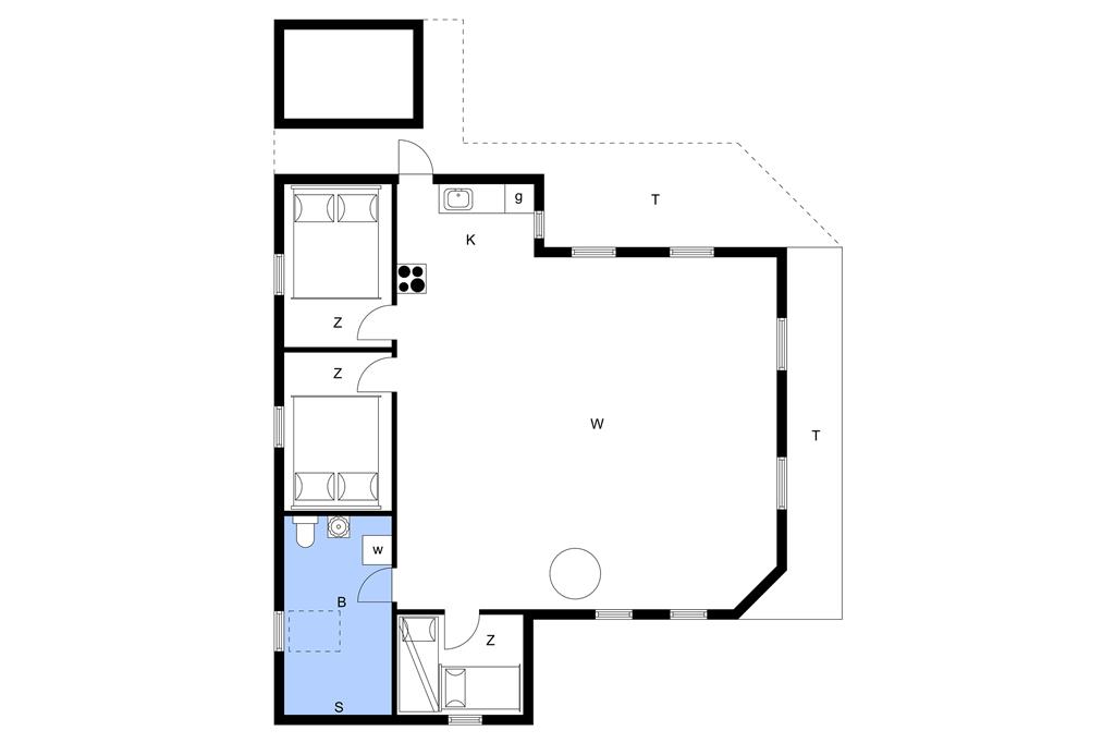 Indretning 1-11 Sommerhus 0048, Trinnesvej 12, DK - 6792 Rømø