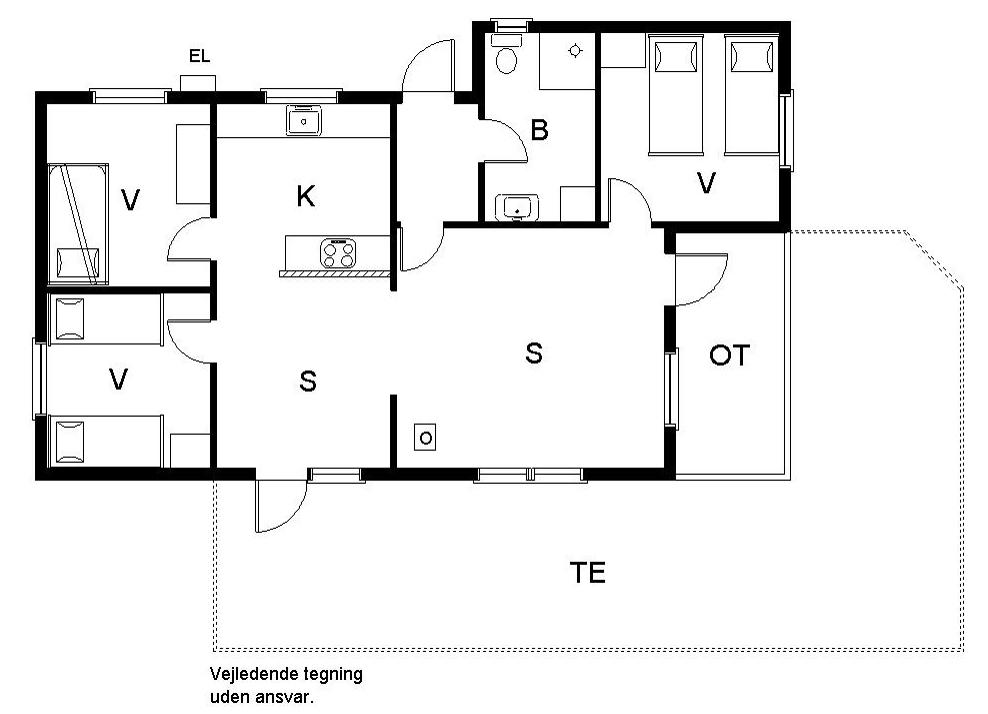Innenausstattung 1-19 Ferienhaus 30339, Rude Skovvej 9, DK - 8300 Odder