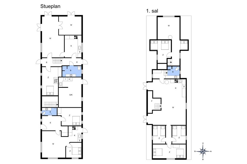Indretning 1-13 Sommerhus 200, Kobberøgaardsvej 8, DK - 7760 Hurup