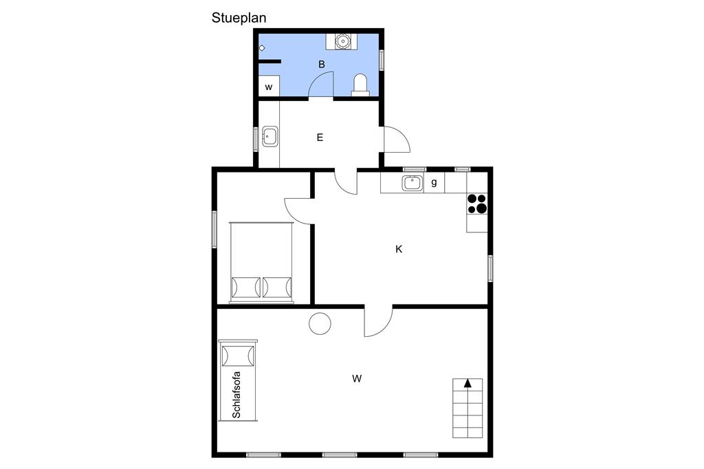 Indretning 1-3 Sommerhus M67393, Tom Knudsensvej 14, DK - 5953 Tranekær