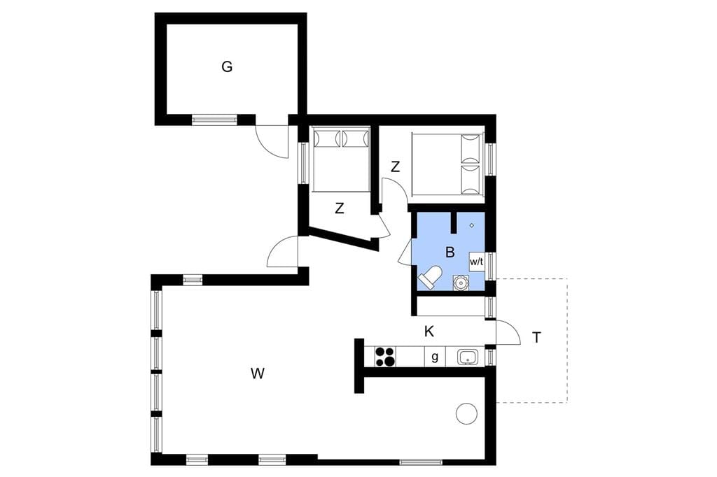 Indretning 1-19 Sommerhus 30135, Fjordvej 26, DK - 8340 Malling