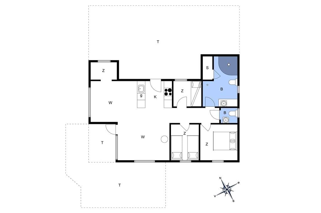 Indretning 1-3 Sommerhus L16123, Kjeldhøj 101, DK - 9640 Farsø