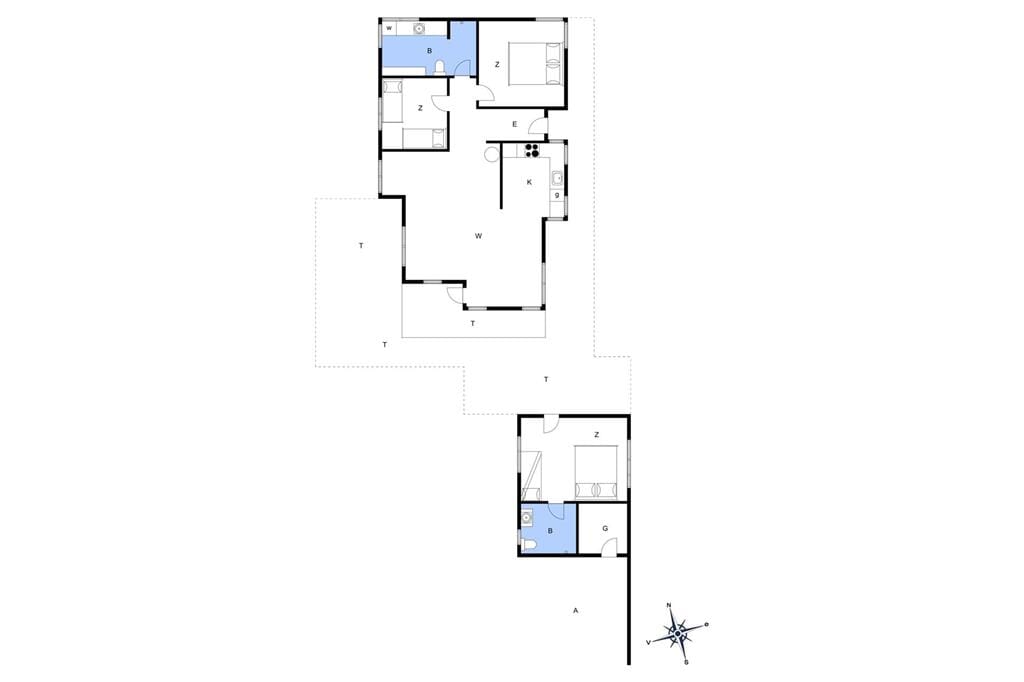 Indretning 1-172 Sommerhus JB112, Harestien 13, DK - 9460 Brovst