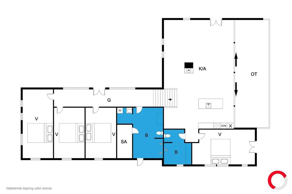 Indretning 1-170 Sommerhus 20503, Strandkrogen 37, DK - 8305 Samsø