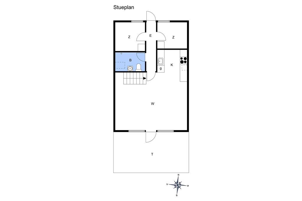 Indretning 1-15 Sommerhus 3023, Rambukken 4, DK - 4780 Stege