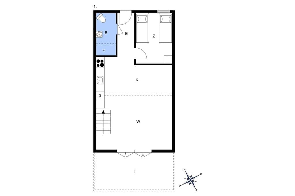 Indretning 1-13 Sommerhus 266, Havnevej 1, DK - 7770 Vestervig