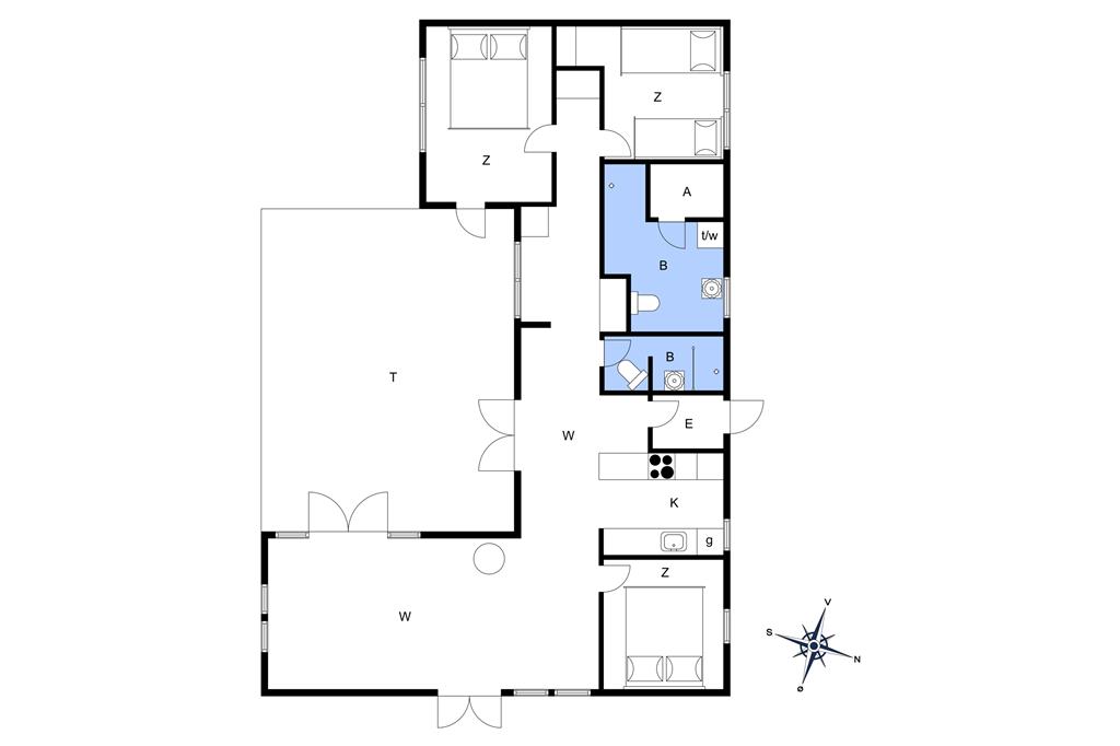 Indretning 1-17 Sommerhus 11109, Aage Beyers Vænge 3, DK - 4500 Nykøbing Sj